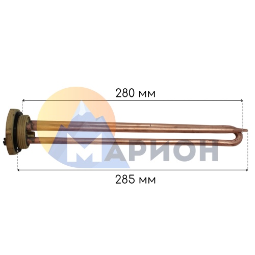 Нагревательный элемент RDT G1-1/4, L280, под анод M6, 1.2 кВт, 230 В